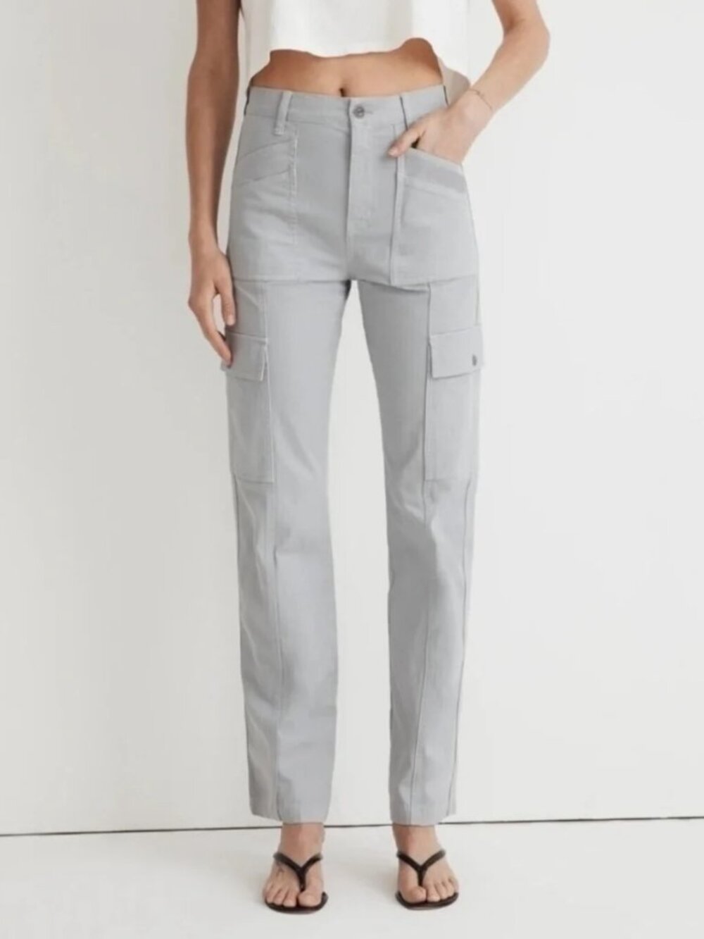 NWT Madewell Women's '90s Straight Cargo Pants - Size 28
